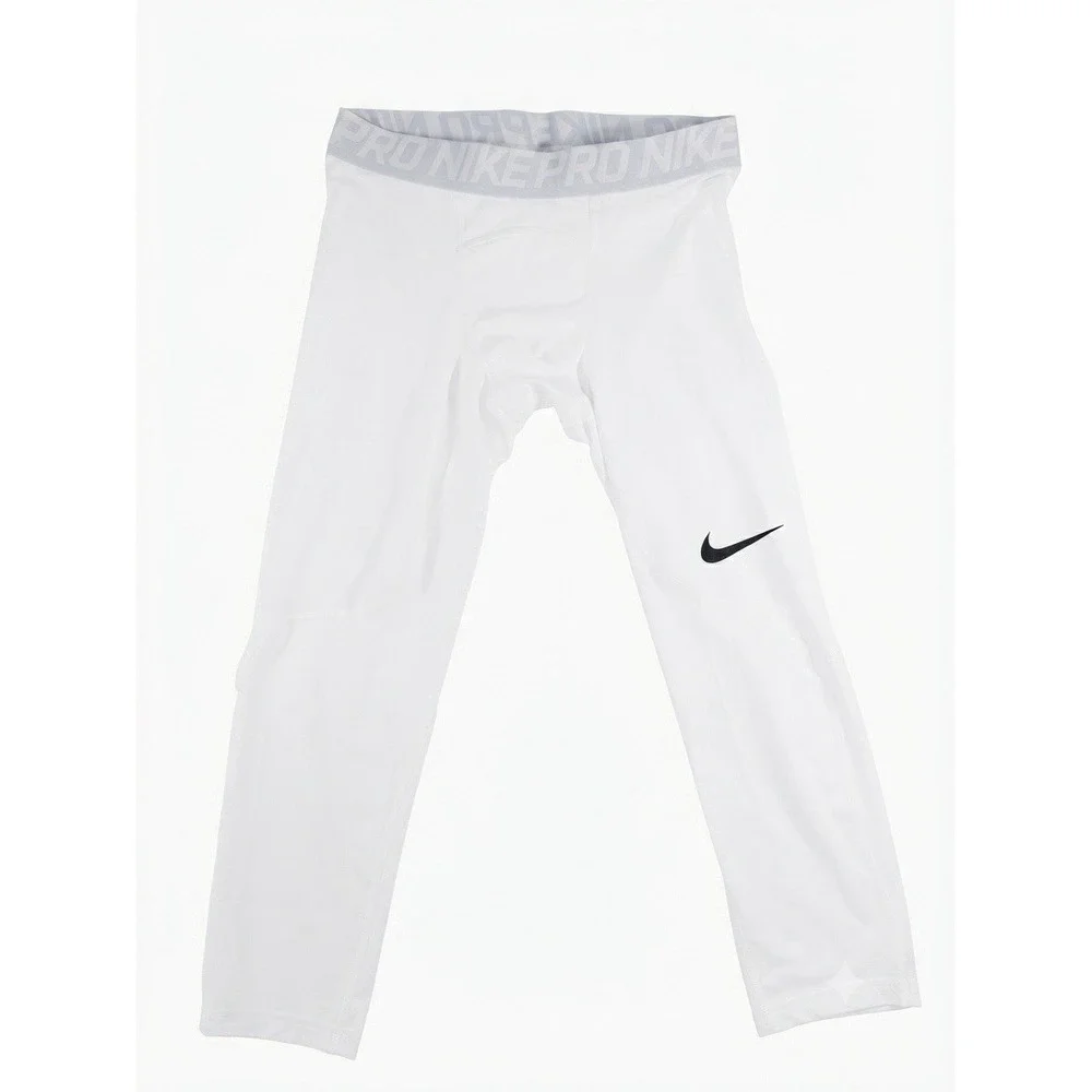 Nike Pro Dri-FIT Compression Tights Men's Medium White Athletic Base Layers